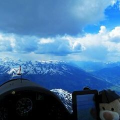 Flugwegposition um 13:17:32: Aufgenommen in der Nähe von Gemeinde Dorfgastein, 5632, Österreich in 2847 Meter